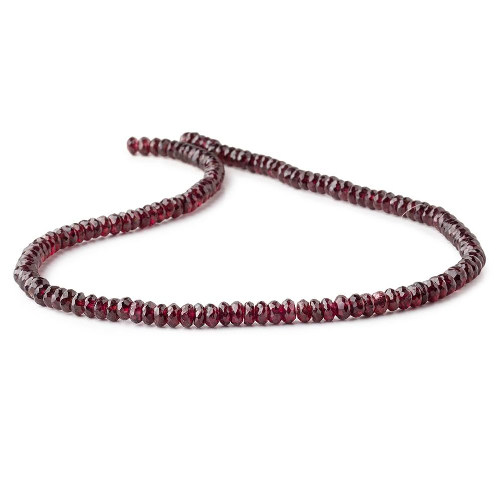5.5mm Rhodolite Garnet Faceted Rondelle Beads 16 inch 142 pieces (ONLINE ORDER ONLY)