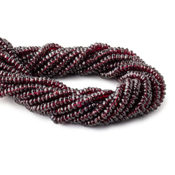 5.5mm Rhodolite Garnet Faceted Rondelle Beads 16 inch 142 pieces (ONLINE ORDER ONLY)