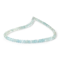 5.5mm Shaded Aquamarine Plain Rondelle Beads 13.75 inch 108 pieces (ONLINE ORDER ONLY)