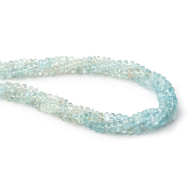5.5mm Shaded Aquamarine Plain Rondelle Beads 13.75 inch 108 pieces (ONLINE ORDER ONLY)