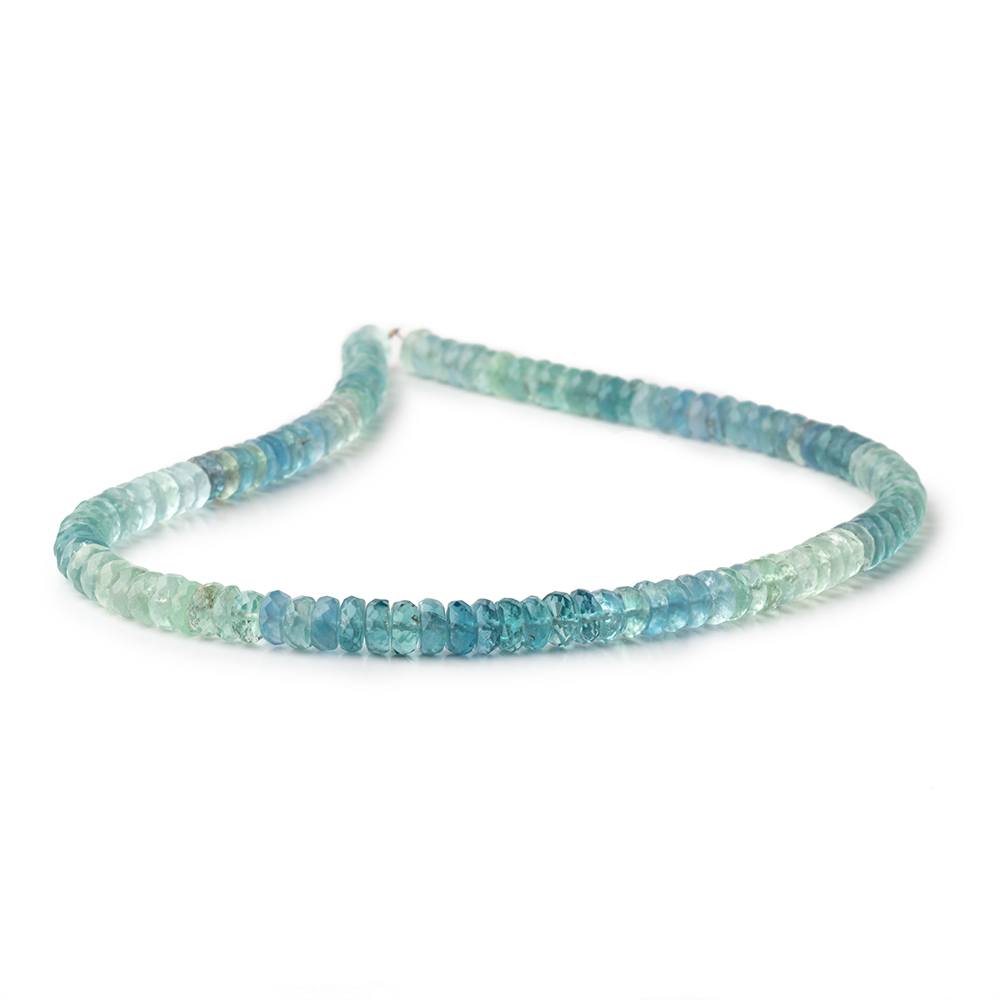 5.5mm Shaded Fluorite Faceted Rondelle Beads 13 inch 126 pieces (ONLINE ORDER ONLY)
