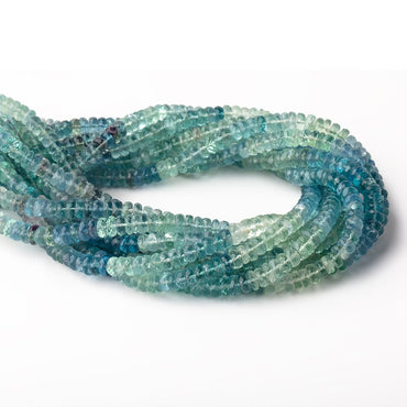 5.5mm Shaded Fluorite Faceted Rondelle Beads 13 inch 126 pieces (ONLINE ORDER ONLY)