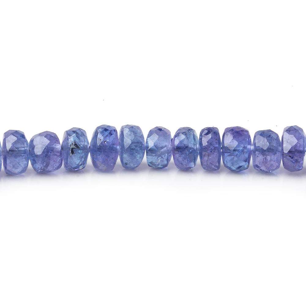 5.5mm Tanzanite Faceted Rondelle Beads 16 inch 125 pieces AA Grade (ONLINE ORDER ONLY)