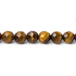 5.5mm Tiger's Eye Faceted Round Beads 14 inch 65 pieces (ONLINE ORDER ONLY)