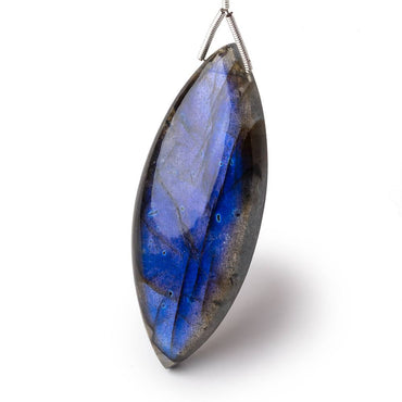 55x21x8mm Labradorite Plain Marquise Pendant 1 AAA Focal (ONLINE ORDER ONLY)
