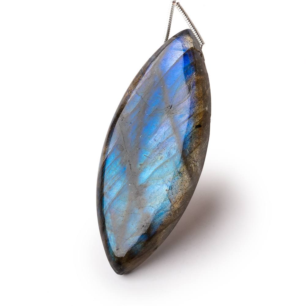 55x23x8mm Labradorite Plain Marquise Pendant 1 AAA Focal (ONLINE ORDER ONLY)