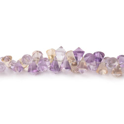 5.5x5-8.5x5mm Ametrine top drilled faceted pendulum beads 8.5 inch 110 pieces (ONLINE ORDER ONLY)