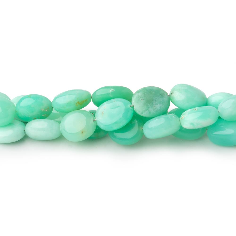 5.5x5-8x7mm Tanzanian Green Opal Plain Oval Beads 17.5 inch 62 pieces (ONLINE ORDER ONLY)