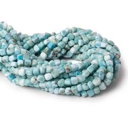 5.5x5.5-6x6mm Larimar plain cubed nuggets 15.5 inch 65 beads (ONLINE ORDER ONLY)