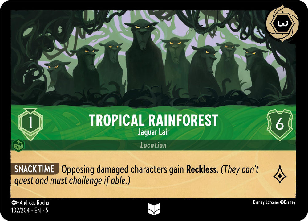 Tropical Rainforest - Jaguar Lair (102/204) [Shimmering Skies] (ONLINE ORDER ONLY)