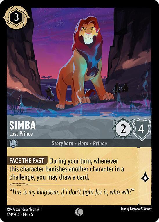 Simba - Lost Prince (173/204) [Shimmering Skies] (ONLINE ORDER ONLY)
