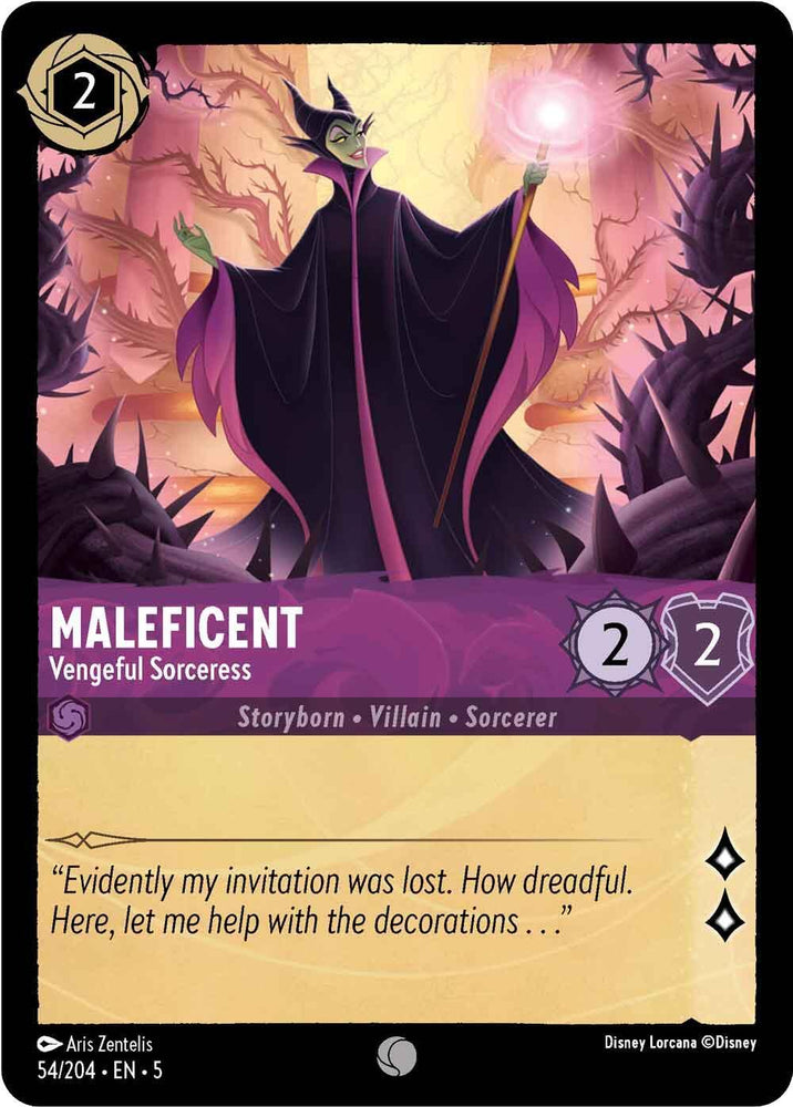 Maleficent - Vengeful Sorceress (54/204) [Shimmering Skies] (ONLINE ORDER ONLY)