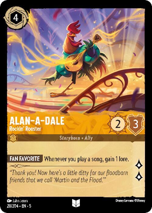 Alan-A-Dale - Rockin' Rooster (20/204) [Shimmering Skies] (ONLINE ORDER ONLY)