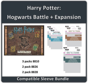 "Harry Potter: Hogwarts Battle" + Expansion Compatible Sleeve Bundle (8810 X 3 + 8826 X 2 + 8828 X 2) (ONLINE ORDER ONLY)