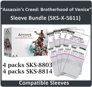 "Assassin's Creed: Brotherhood of Venice" + Expansions Compatible Sleeve Bundle (8803 X 5 + 8814 X 5) (ONLINE ORDER ONLY)