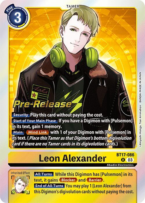 Leon Alexander [BT17-086] [Secret Crisis Pre-Release Cards] (ONLINE ORDER ONLY)