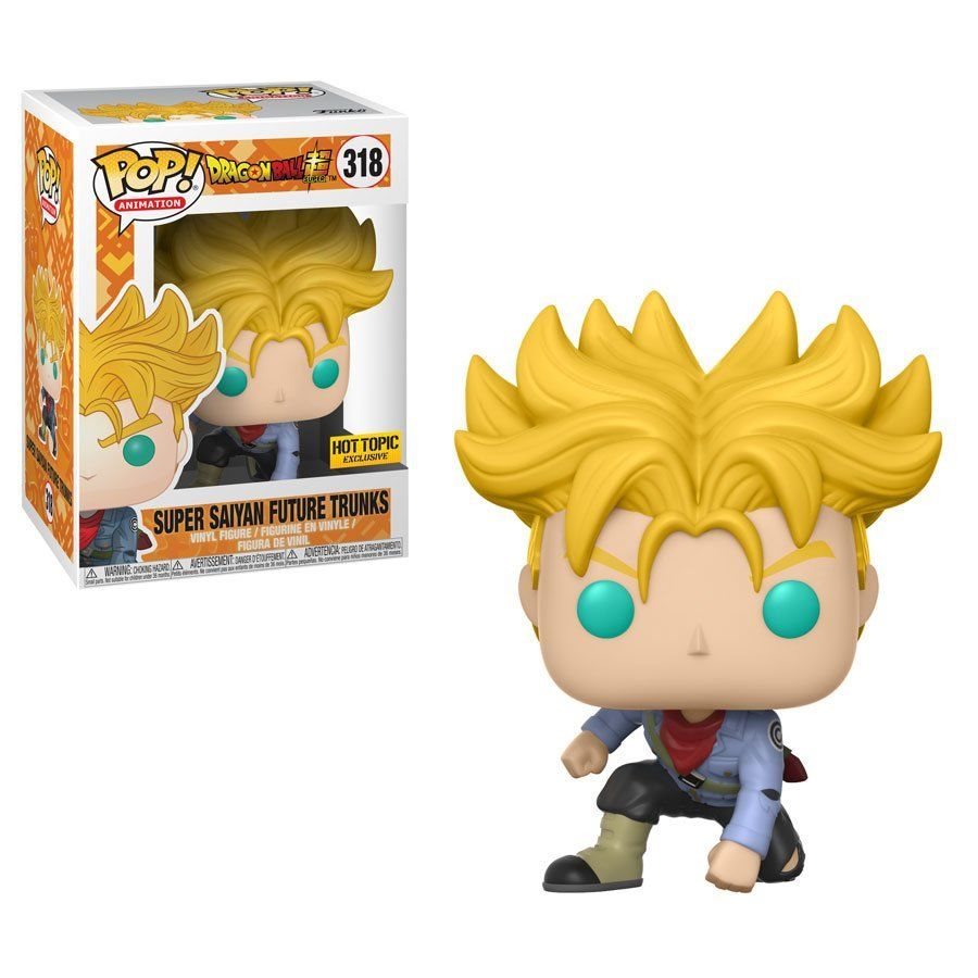 Funko POP! Dragon Ball Super - Super Saiyan Future Trunks Vinyl Figure #318 Hot Topic Exclusive (NOT 100% MINT) (ONLINE ORDER ONLY)
