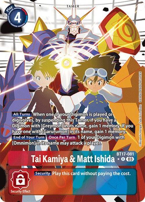 Tai Kamiya & Kari Kamiya [BT17-093] (Alternate Art) [Secret Crisis] (ONLINE ORDER ONLY)