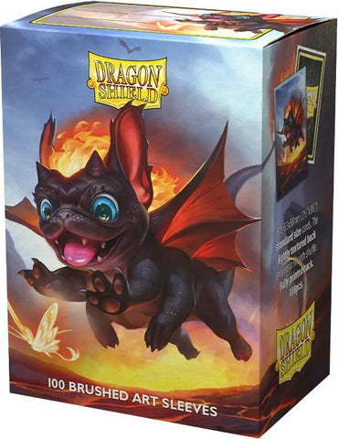 Dragon Shields: (100) Brushed Art Sleeves - The Wufdragon