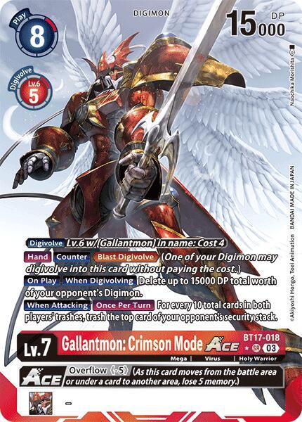 Gallantmon: Crimson Mode ACE [BT17-018] (Alternate Art) [Secret Crisis] (ONLINE ORDER ONLY)