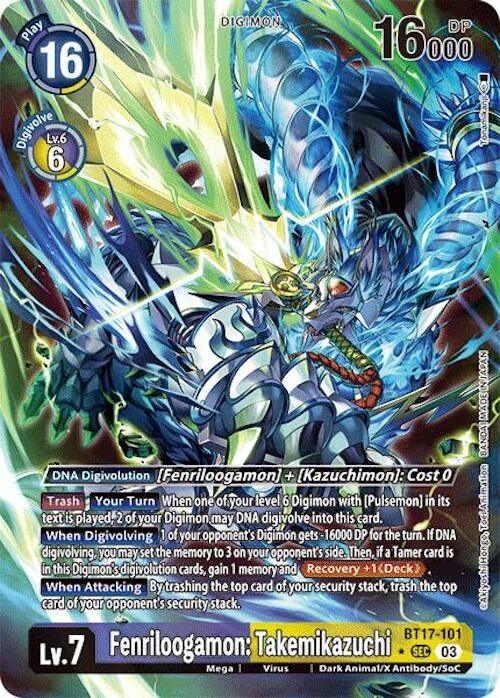 Fenriloogamon: Takemikazuchi [BT17-101] (Alternate Art) [Secret Crisis] (ONLINE ORDER ONLY)