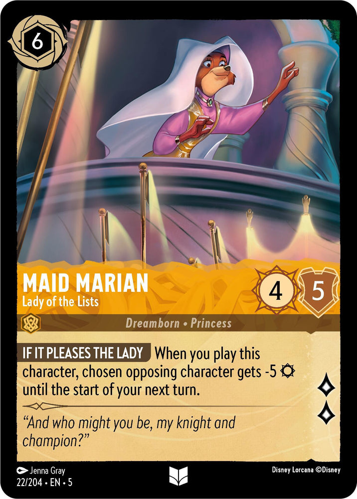 Maid Marian - Lady of the Lists (22/204) [Shimmering Skies] (ONLINE ORDER ONLY)