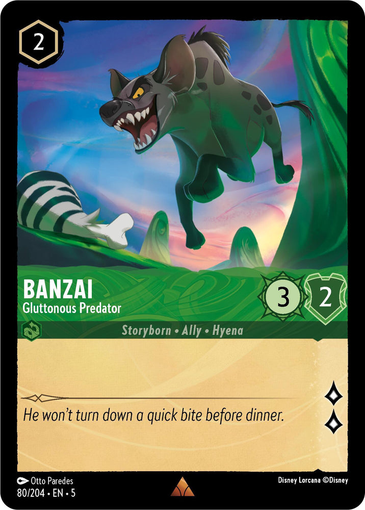 Banzai - Gluttonous Predator (80/204) [Shimmering Skies] (ONLINE ORDER ONLY)
