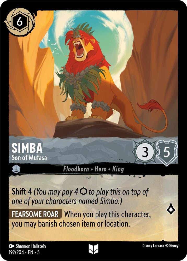 Simba - Son of Mufasa (192/204) [Shimmering Skies] (ONLINE ORDER ONLY)
