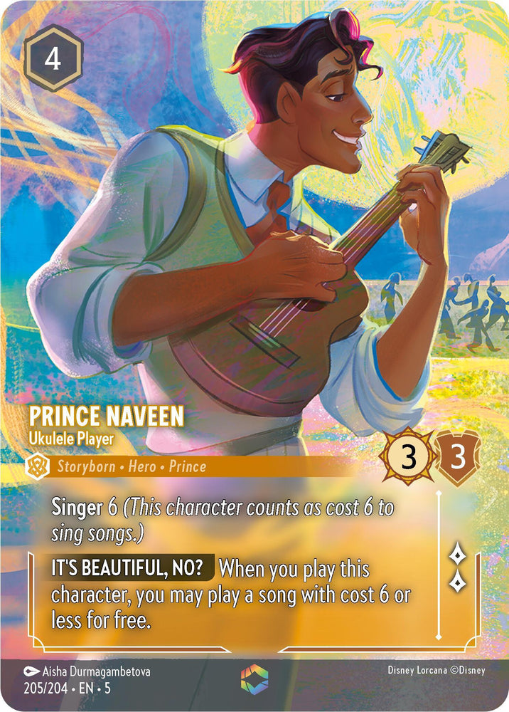 Prince Naveen - Ukulele Player (Enchanted) (205/204) [Shimmering Skies] (ONLINE ORDER ONLY)