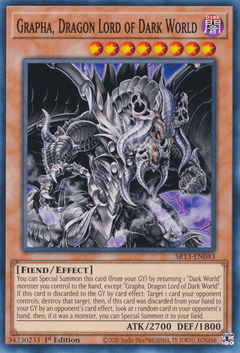 Grapha, Dragon Lord of Dark World [SR13-EN043] Common (ONLINE ORDER ONLY)