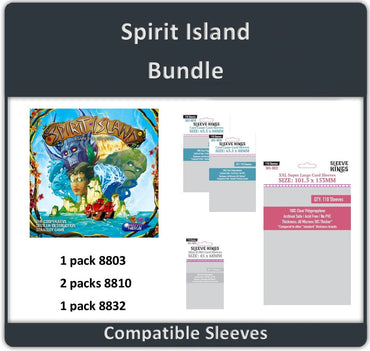 "Spirit Island" Compatible Sleeve Bundle (8803 X 1 + 8810 X 2 + 8832 X 1) (ONLINE ORDER ONLY)