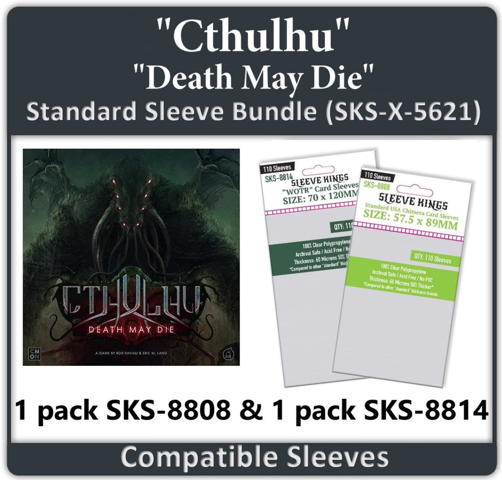 "Cthulhu: Death May Die" Compatible Sleeve Bundle (8808 X 1 + 8814 X 1) (ONLINE ORDER ONLY)