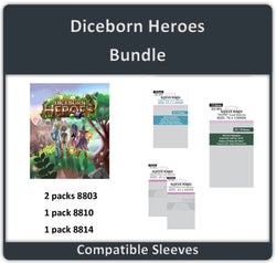 "Diceborn Heroes" Compatible Card Sleeve Bundle (8803 X 2 + 8810 X 1 + 8814 X 1) (ONLINE ORDER ONLY)