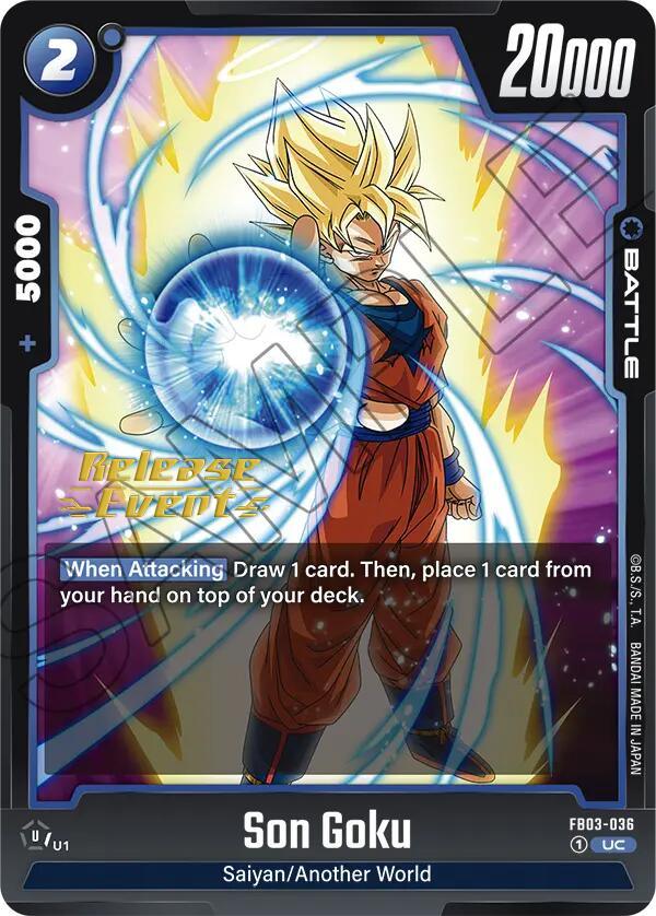 Son Goku (FB03-036) [Raging Roar Release Event Cards] (ONLINE ORDER ONLY)