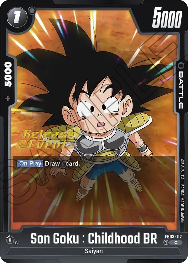 Son Goku : Childhood BR [Raging Roar Release Event Cards] (ONLINE ORDER ONLY)