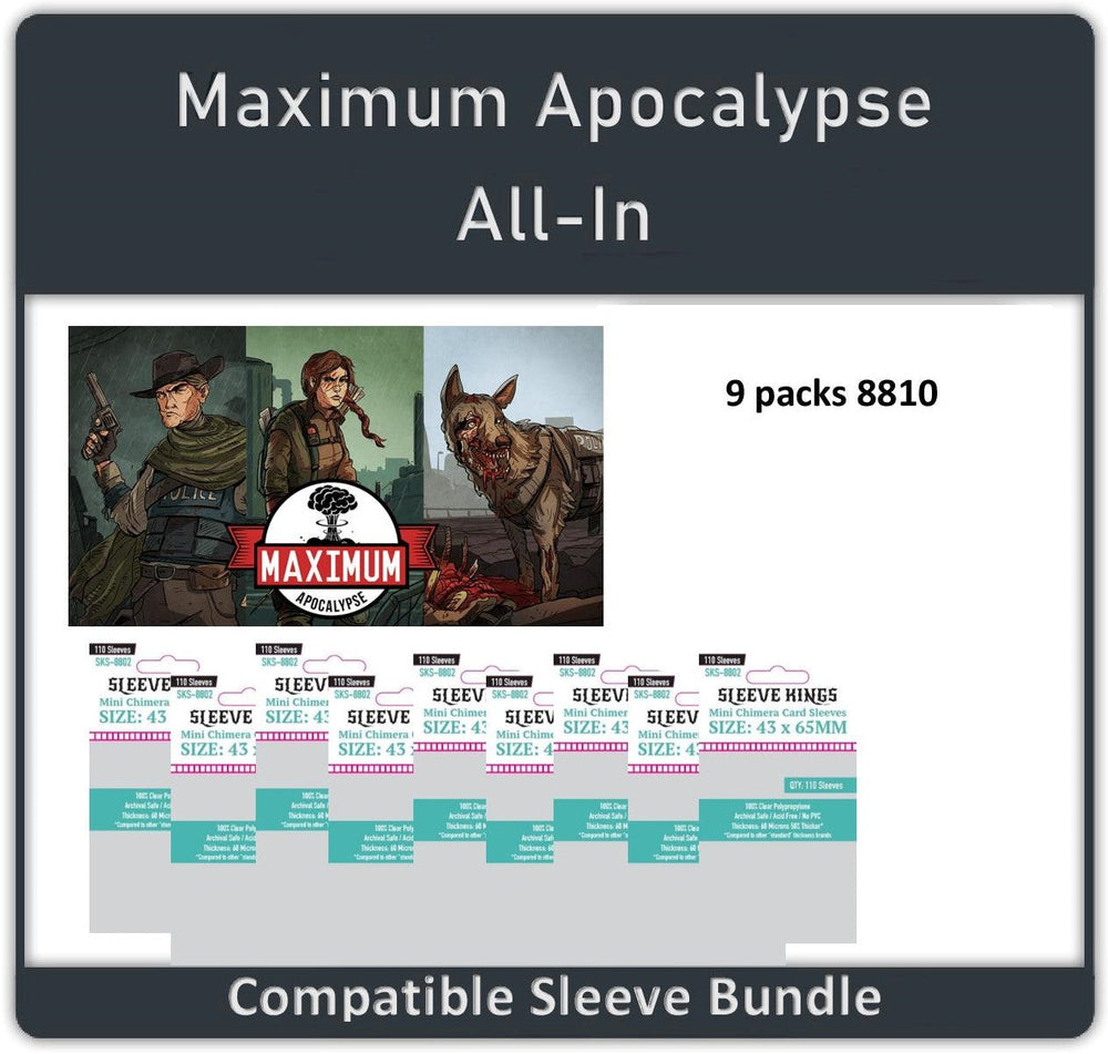 "Maximum Apocalypse + Expansions" Compatible Sleeve Bundle (8810 X 9) (ONLINE ORDER ONLY)