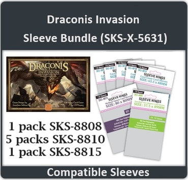 "Draconis Invasion" Compatible (Hero Pledge Level) Card Sleeve Bundle (8808 X 1 + 8810 X 5 + 8815 X 1) (ONLINE ORDER ONLY)