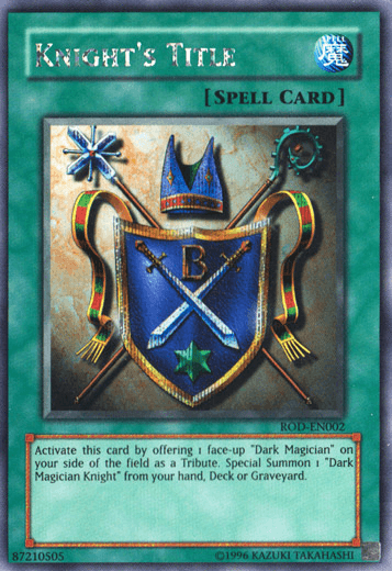 Knight's Title (Reshef of Destruction) [ROD-EN002] Secret Rare (ONLINE ORDER ONLY)