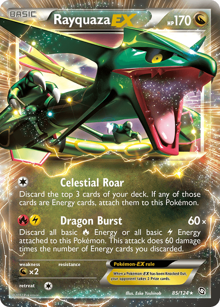 Rayquaza EX (85/124) [Black & White: Dragons Exalted] (Online Only)