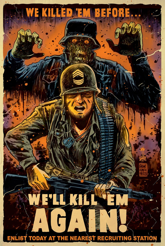 Dc Horror Presents Sgt Rock Vs The Army Of The Dead #3 (Of 6) B Francesco Francavilla Card Stock (11/22/2022) Dc (ONLINE ORDER ONLY)