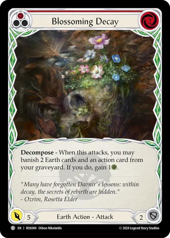 Blossoming Decay (Red) [ROS049] (Rosetta)  Rainbow Foil