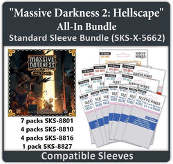 "Massive Darkness 2: Hellscape" All-In Compatible Sleeve Bundle (8801 X 7 + 8810 X 4 + 8816 X 4 + 8827 X 1) (ONLINE ORDER ONLY)
