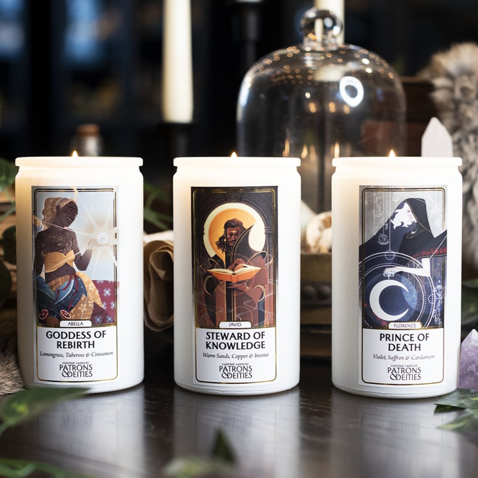 Cantrip Candles - Florence, Prince of Death 16 oz. (ONLINE ORDER ONLY)