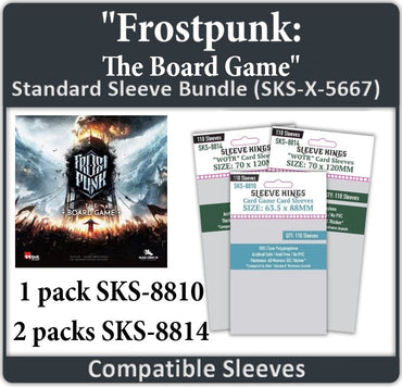 "Frostpunk: The Board Game" Compatible Card Sleeve Bundle (8810 X 1 + 8814 X 2) (ONLINE ORDER ONLY)