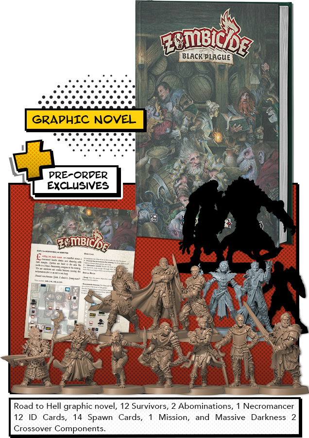 Zombicide: Black Plague - Road to Hell with Pre-order Exclusives (ONLINE ORDER ONLY)