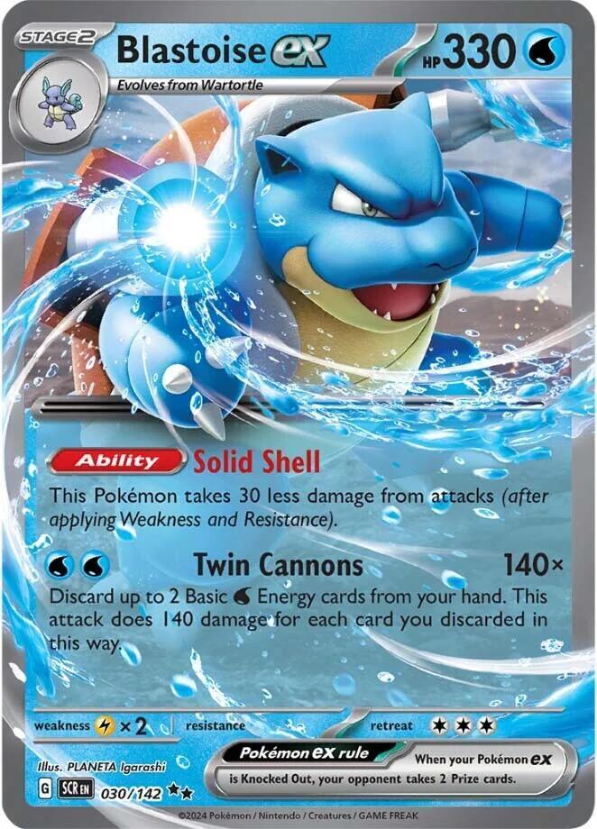 Blastoise ex (030/142) [Scarlet & Violet: Stellar Crown] (Online Only)