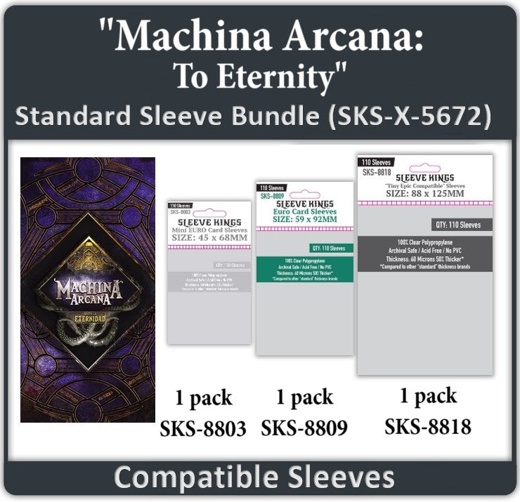 "Machina Arcana: To Eternity" Compatible Sleeve Bundle (8803 X 1 + 8809 X 1 + 8818 X 1) (ONLINE ORDER ONLY)