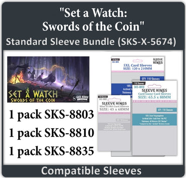 "Set a Watch: Swords Of The Coin" Compatible Sleeve Bundle (8803 X 1, 8810 X 1, 8835 X 1) (ONLINE ORDER ONLY)