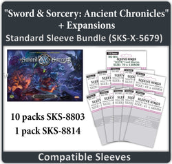 "Sword & Sorcery: Ancient Chronicles" + Expansions Compatible Sleeve Bundle (8803 X 10 + 8814 X 1) (ONLINE ORDER ONLY)