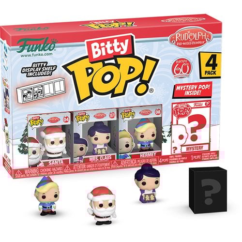 Funko Rudolph the Red-Nosed Reindeer Bitty Pop! Mini-Figure 4-Pack - Select Set(s) (Online Order Only)